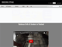 Tablet Screenshot of bbqgrillsthai.com